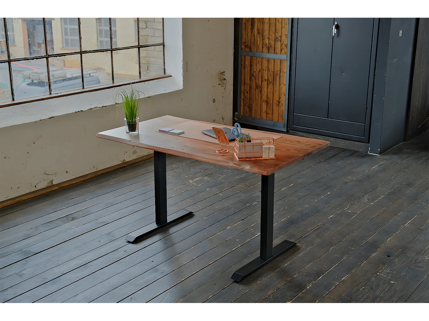 Mit - Nussbaum Dekor Holz - 180 x 90 cm - LORA