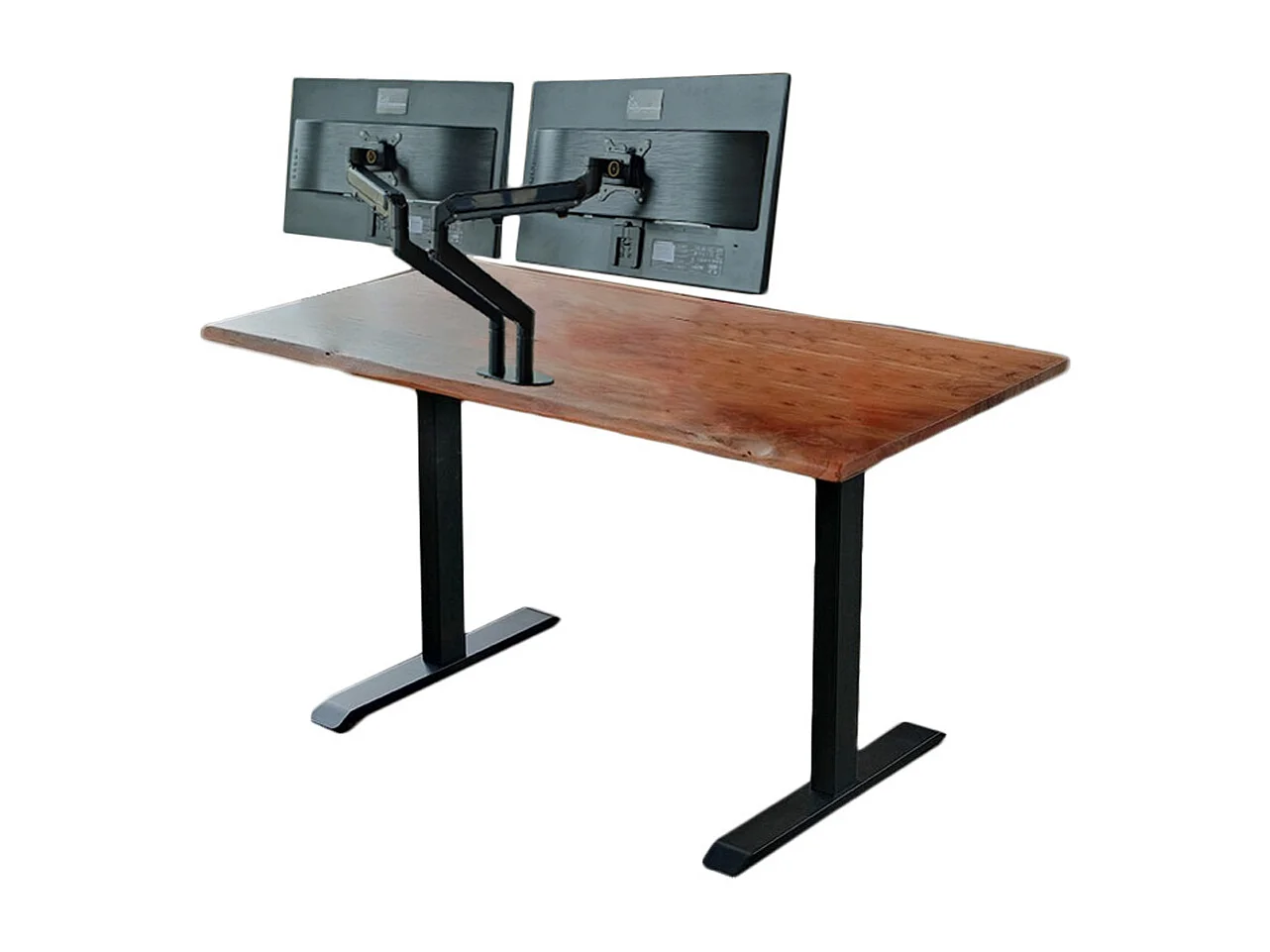 Schreibtisch - Nussbaum Dekor Holz - 90 x 180 cm - LORA