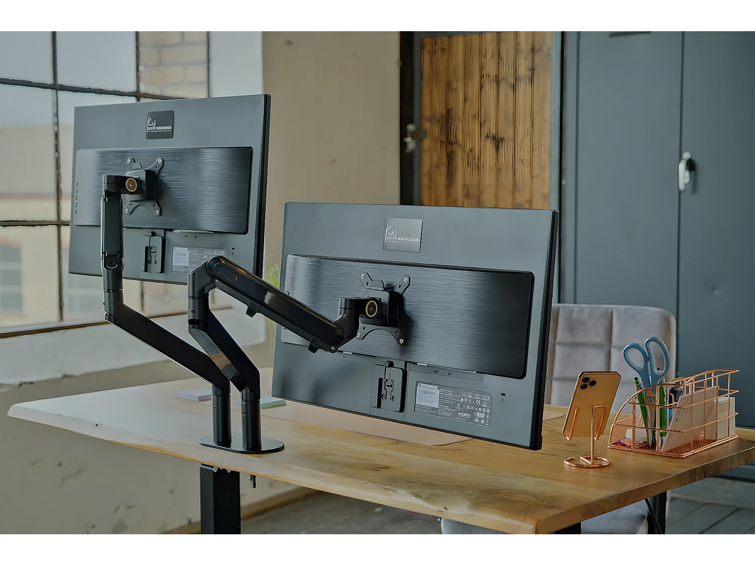 Bureau - Bois Bois - 120 x 80 cm - LORA