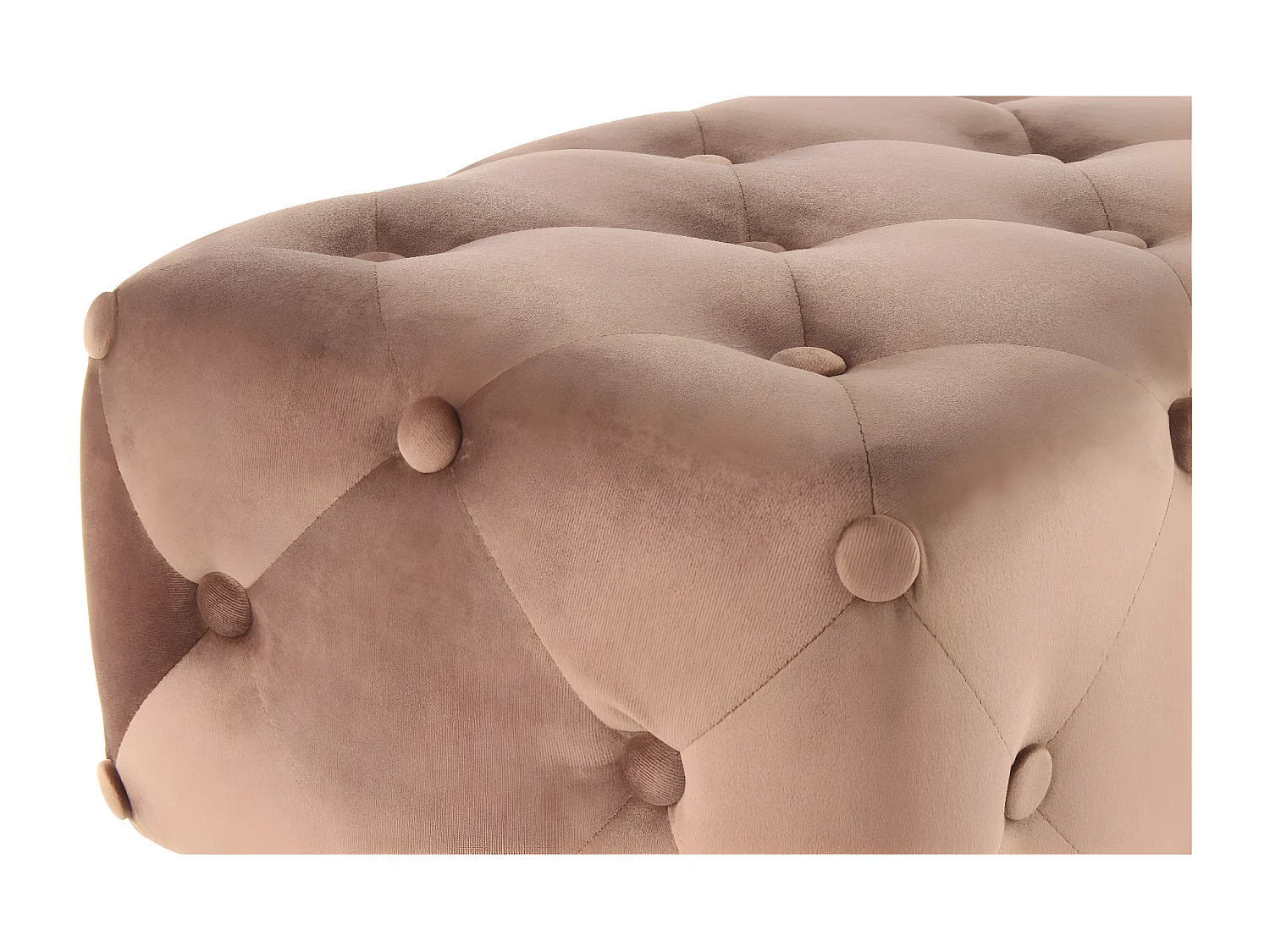 Tabouret en Velours "Piano" 60cm Marron