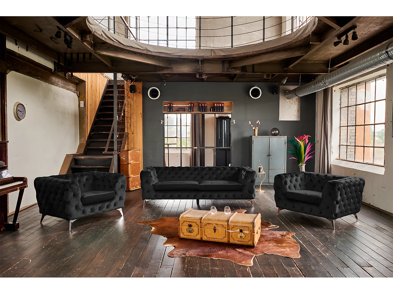 Sessel - Schwarz Velvet - NARLA