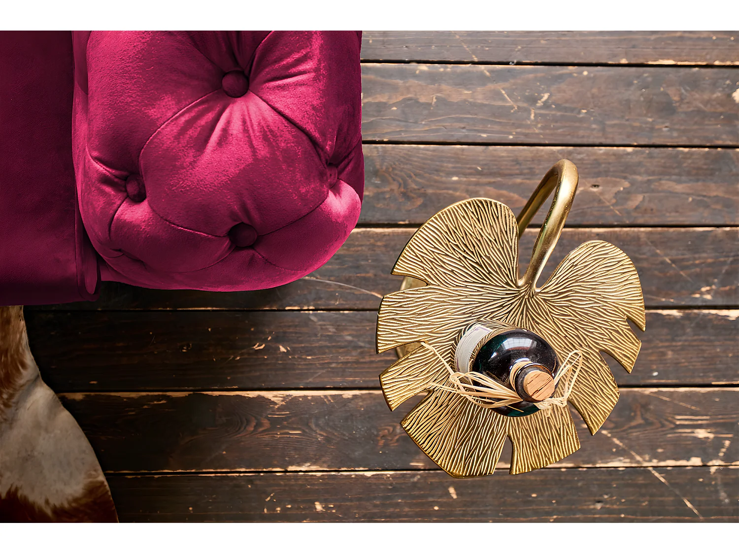 Sessel - Rot Velvet - NARLA