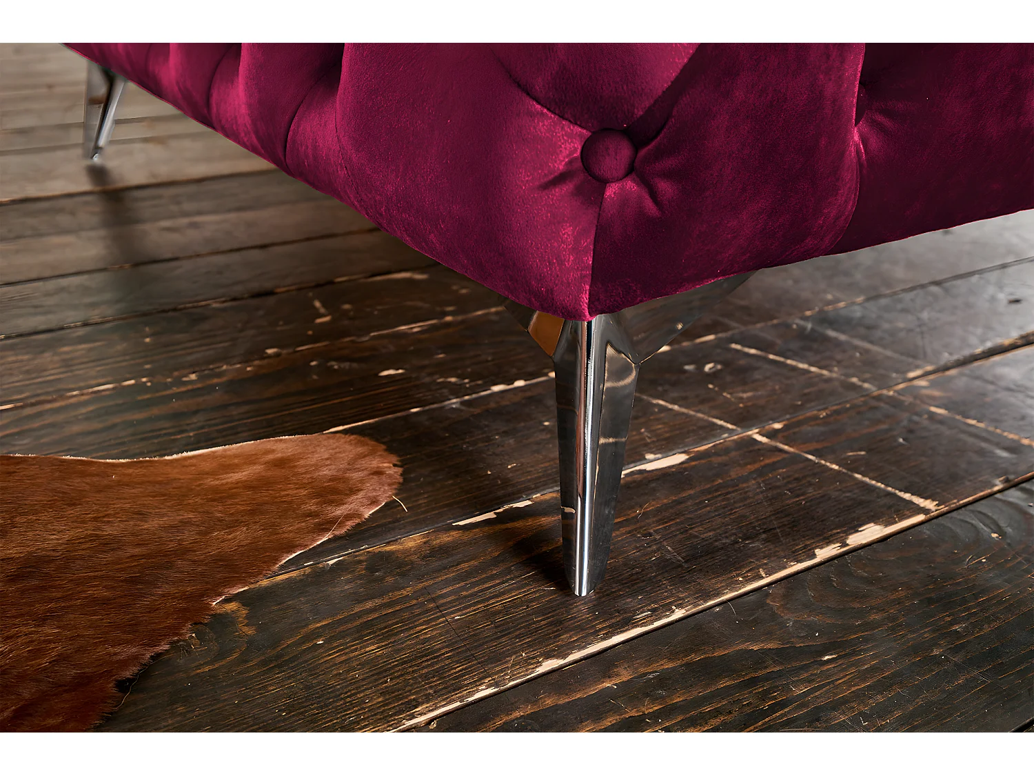 Sessel - Rot Velvet - NARLA