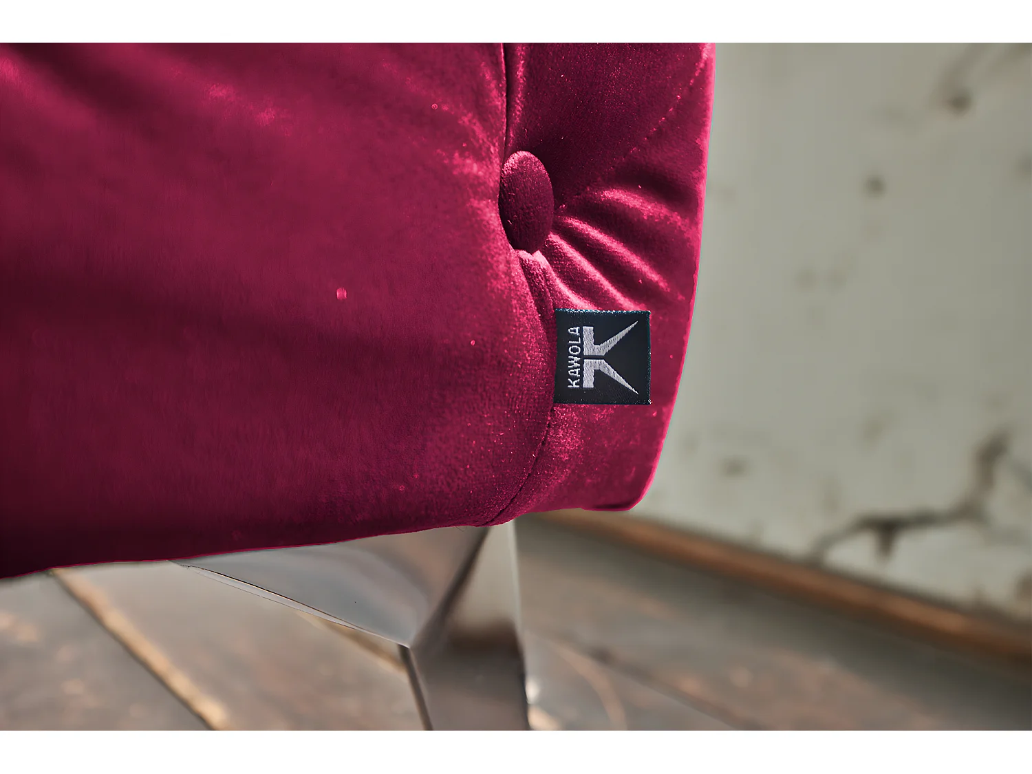 Sessel - Rot Velvet - NARLA