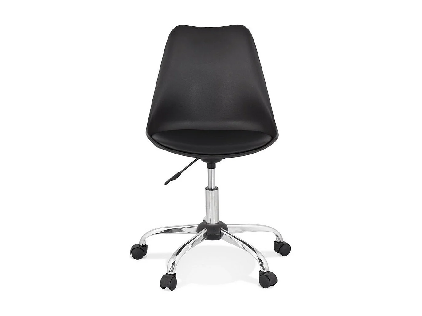 Chaise de Bureau Design "Amidon" 81cm Noir