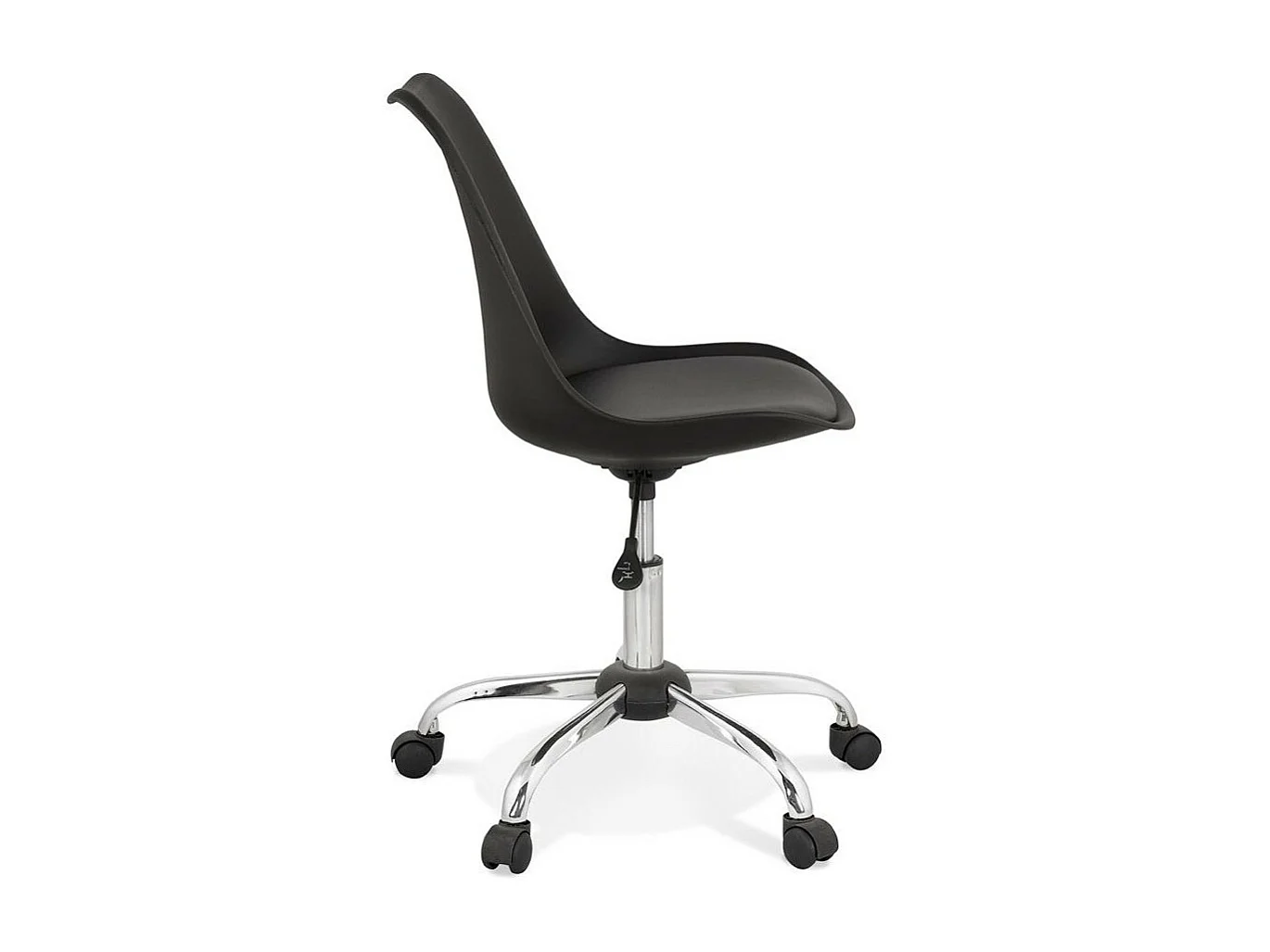 Chaise de Bureau Design "Amidon" 81cm Noir