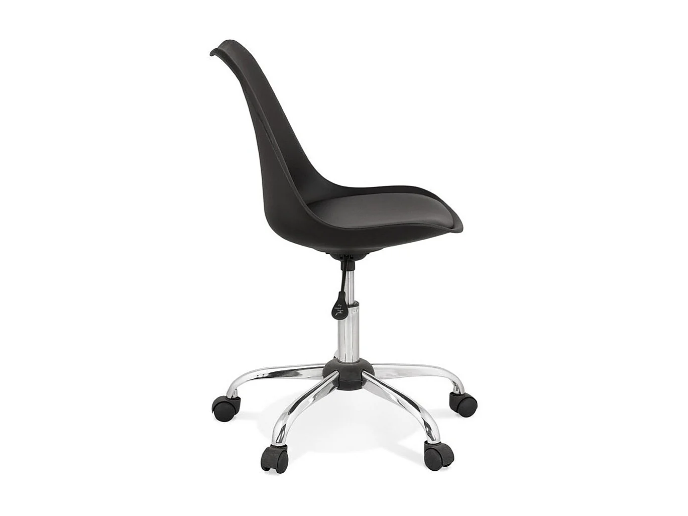 Chaise de Bureau Design "Amidon" 81cm Noir