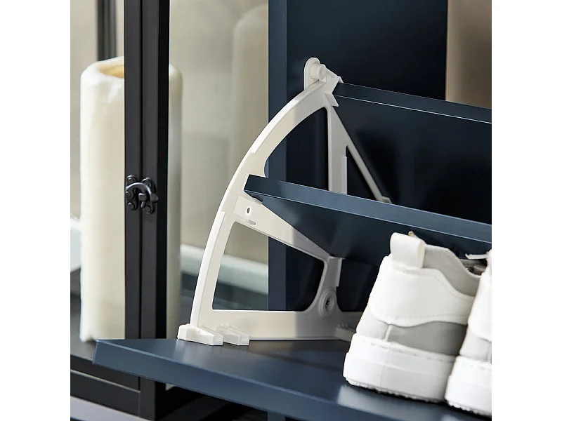 SoBuy FSR94-B Meuble Chaussure, Meuble d'Entrée, Meuble de Rangement à Chaussures Armoire, avec 3 Abattants, 1 Tiroir et 1Crochet | Prévente