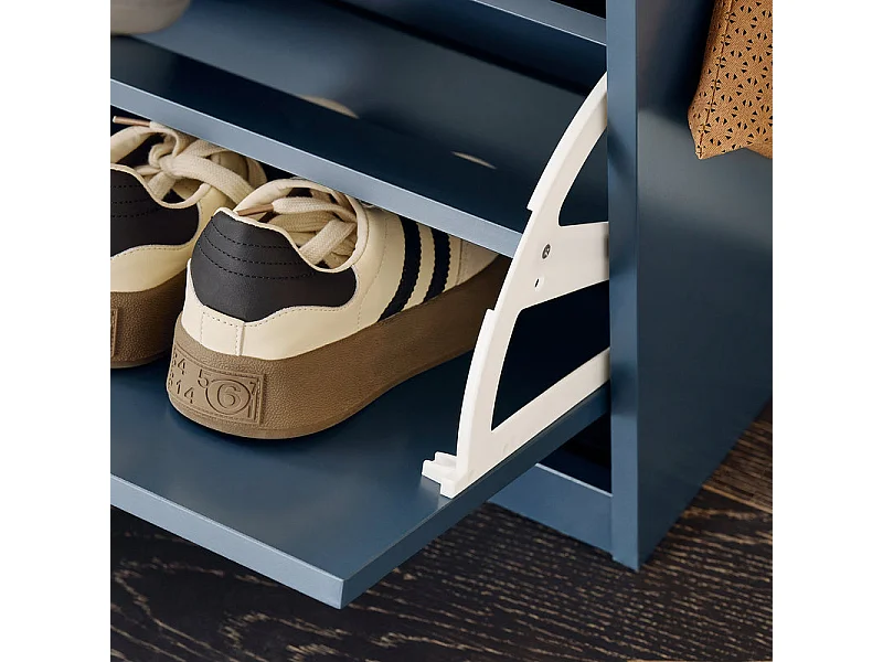 SoBuy FSR82-L-B Banc Chaussures avec 1 Abattants, 1 Coussin, 1 Tiroir et 1 Crochet