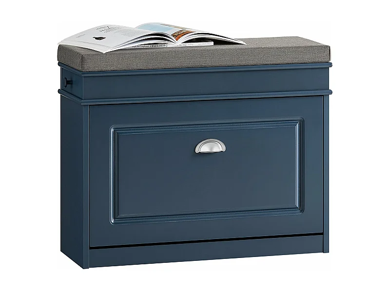 SoBuy Armário de sapatos com prateleira, banco, Banco com sapateira FSR82-L-B