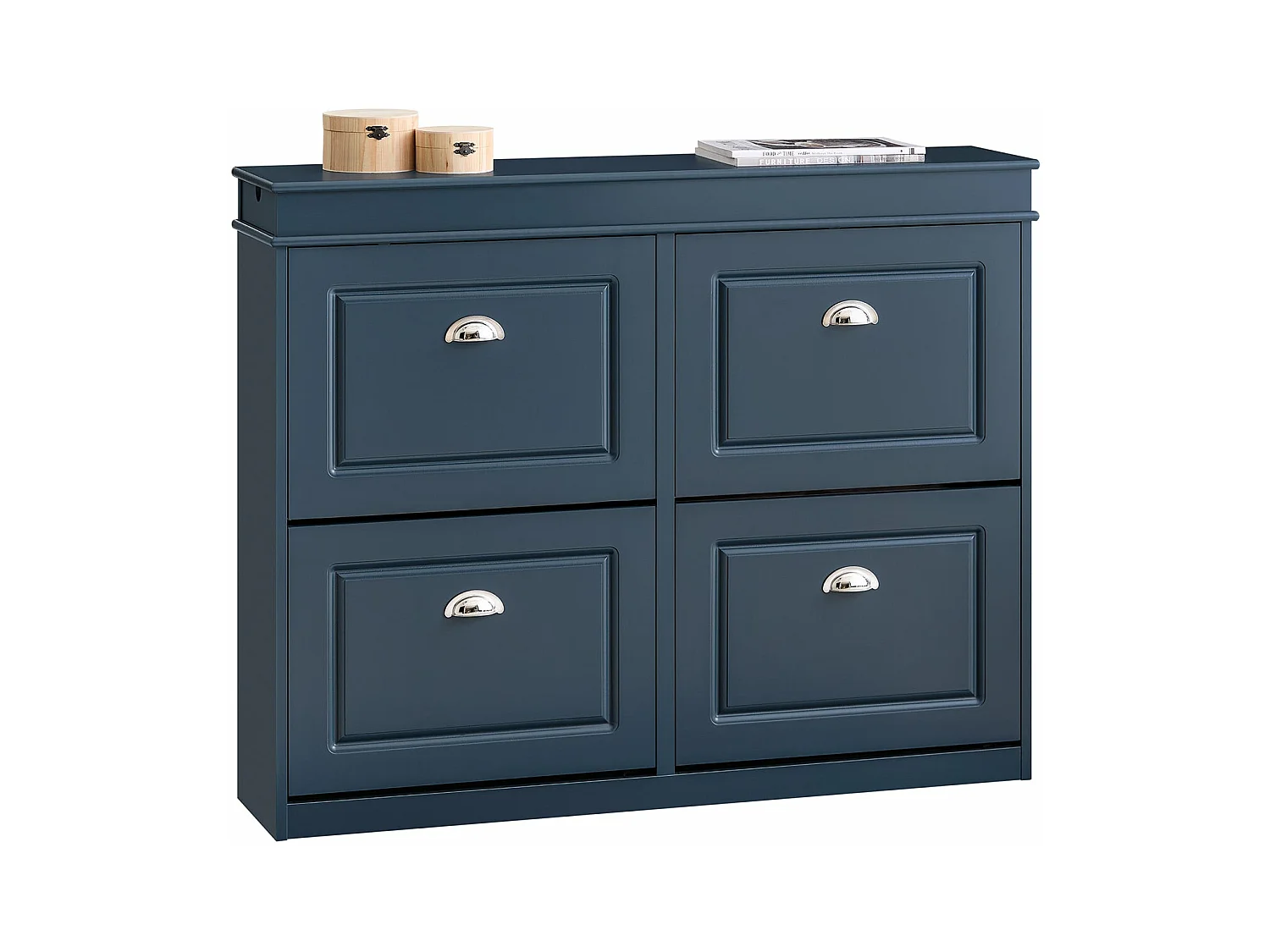 SoBuy FSR79-B Armoire Chaussure 4 Abattants 1 Tiroir 1 Crochet | Prévente