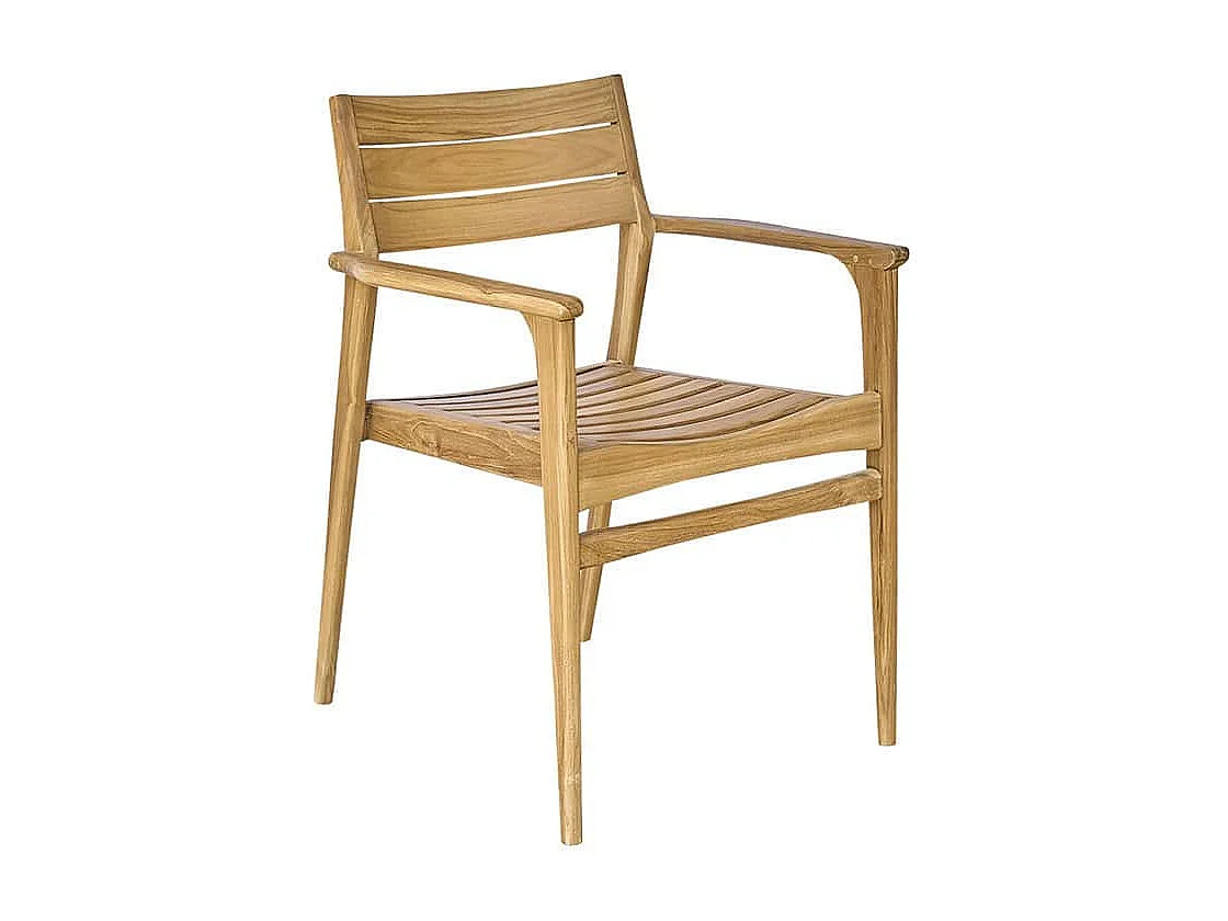 Fauteuil de jardin en teck massif NAPLES