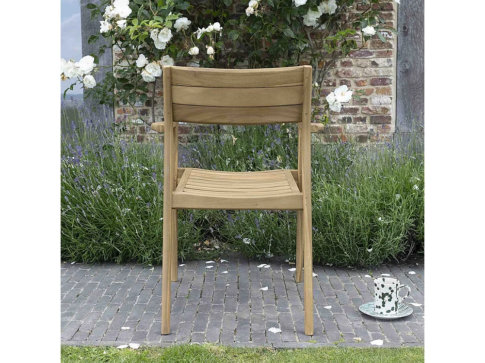 Fauteuil de jardin en teck massif NAPLES