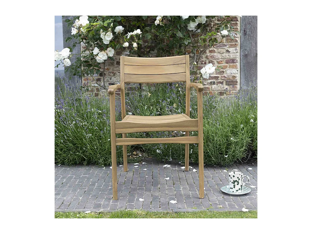Fauteuil de jardin en teck massif NAPLES