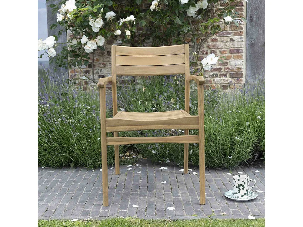 Fauteuil de jardin en teck massif NAPLES