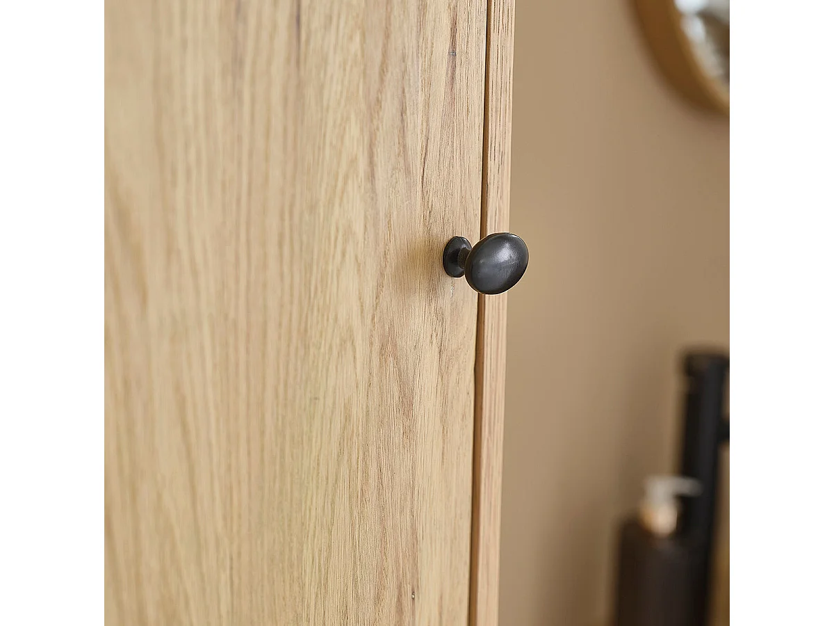 Armario flotante de madera de roble macizo