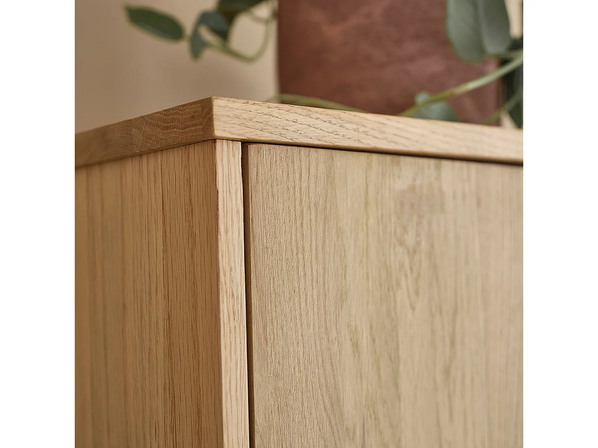 Armario flotante de madera de roble macizo