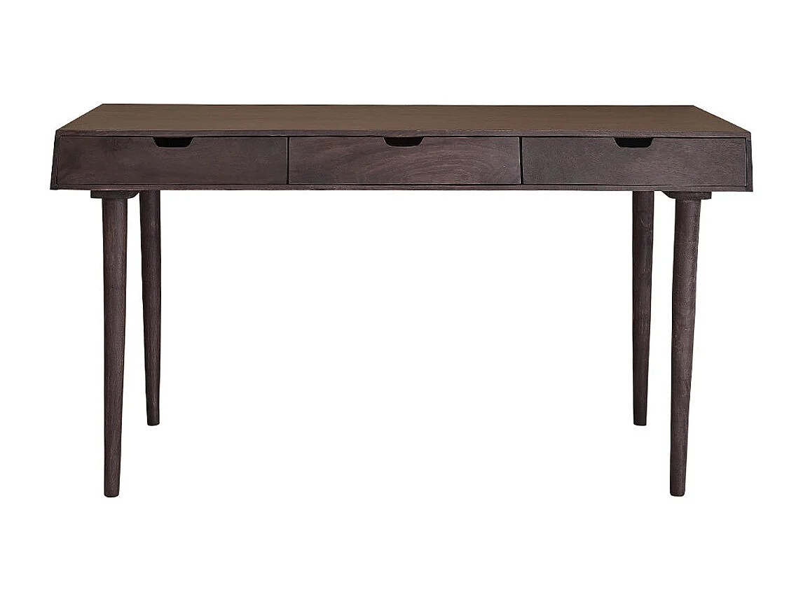 Bureau en bois de manguier 140 cm 3 tiroirs