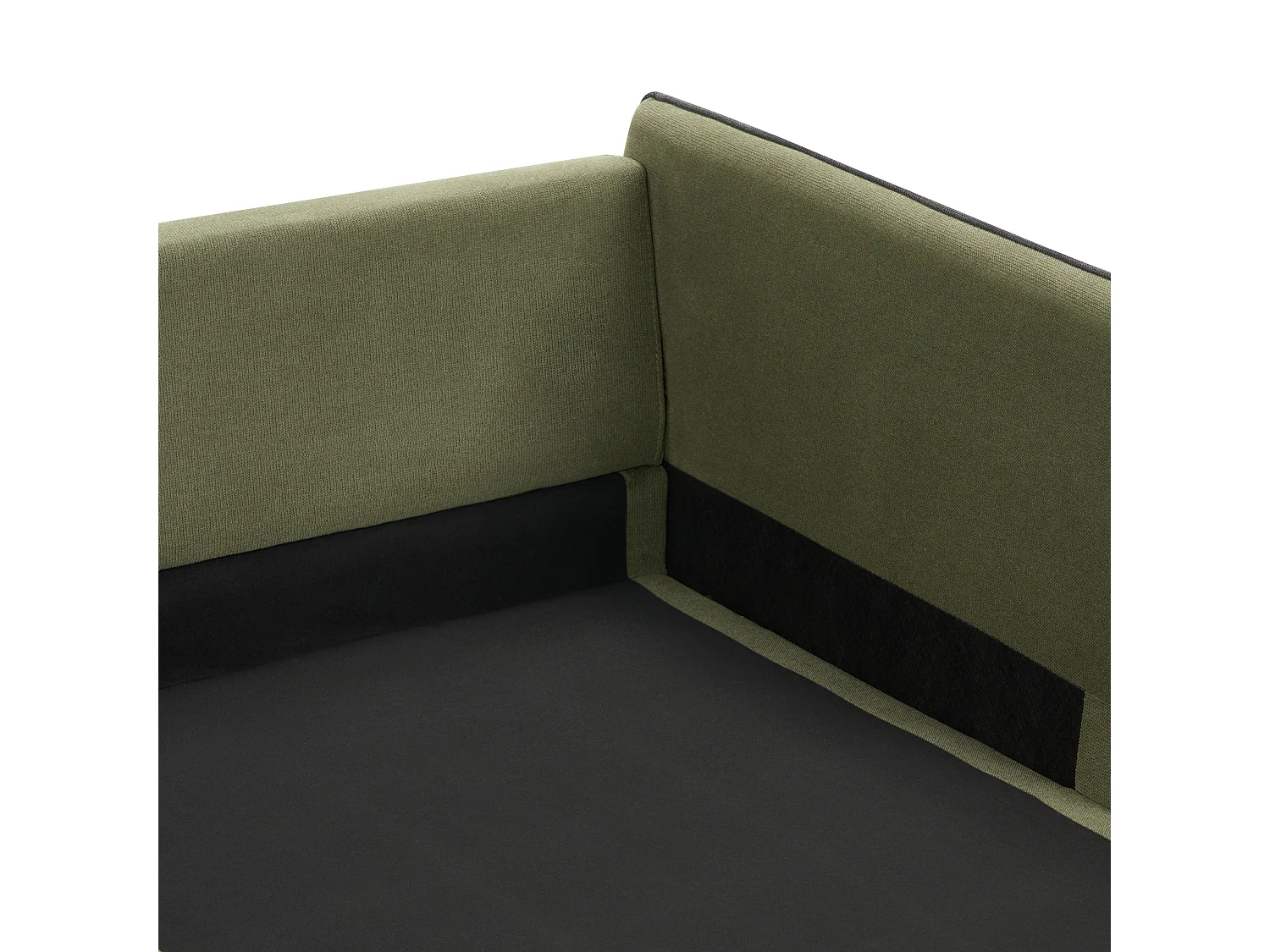 Canapé d'Angle Moderne Côté droite 3 Places avec Coussins Rembourré en Polyester Vert Altan