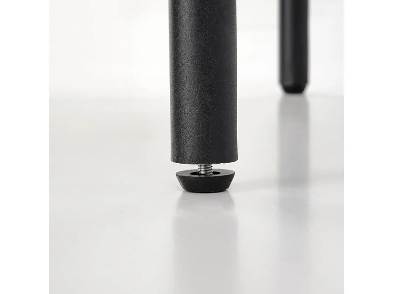 Scrivania ovale in legno e metallo con ante scorrevoli Davy