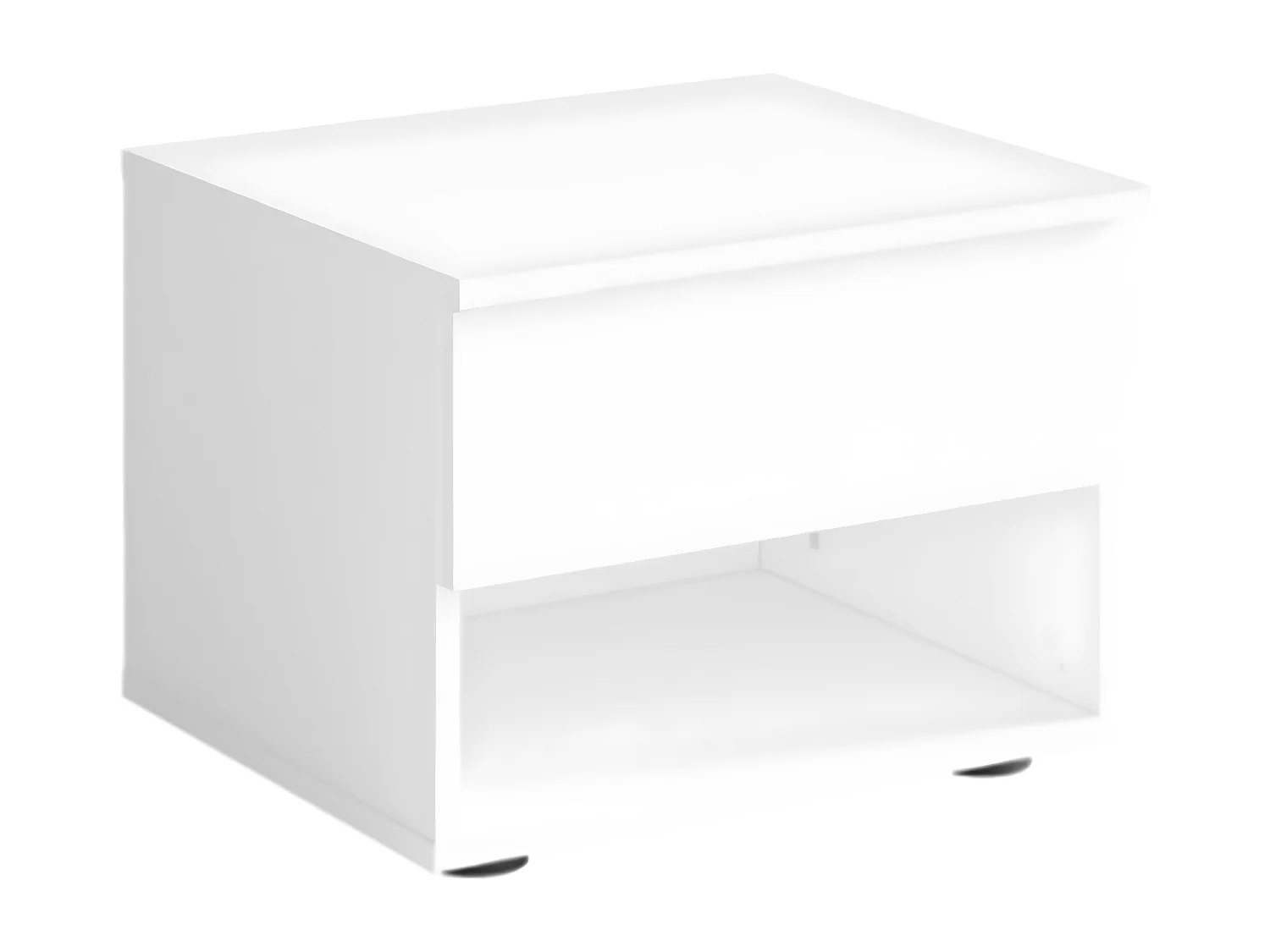 NACHTKONSOLE Fino weiß 45 / 35 / 35cm (2er-Set)