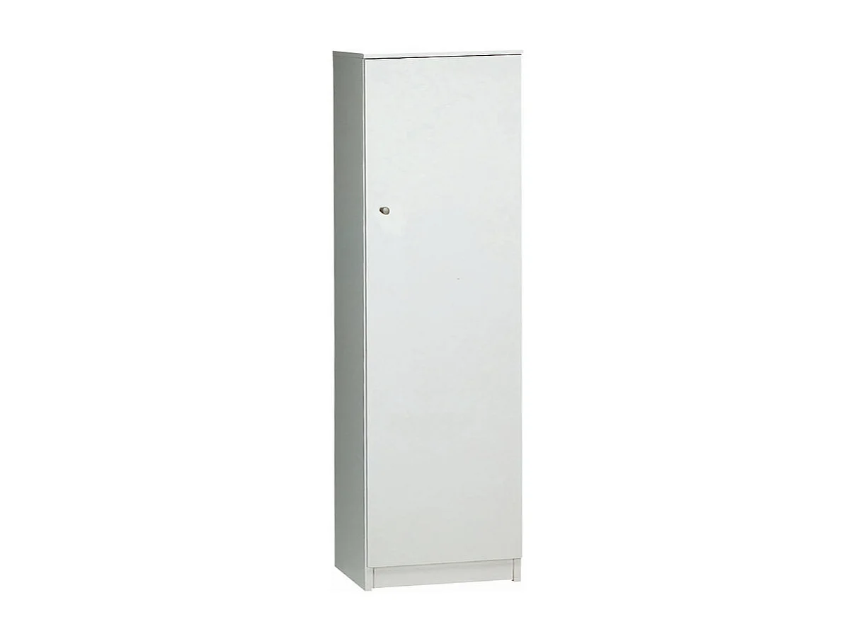 Mueble columna multiusos con puerta de 2 baldas Gander - Blanco
