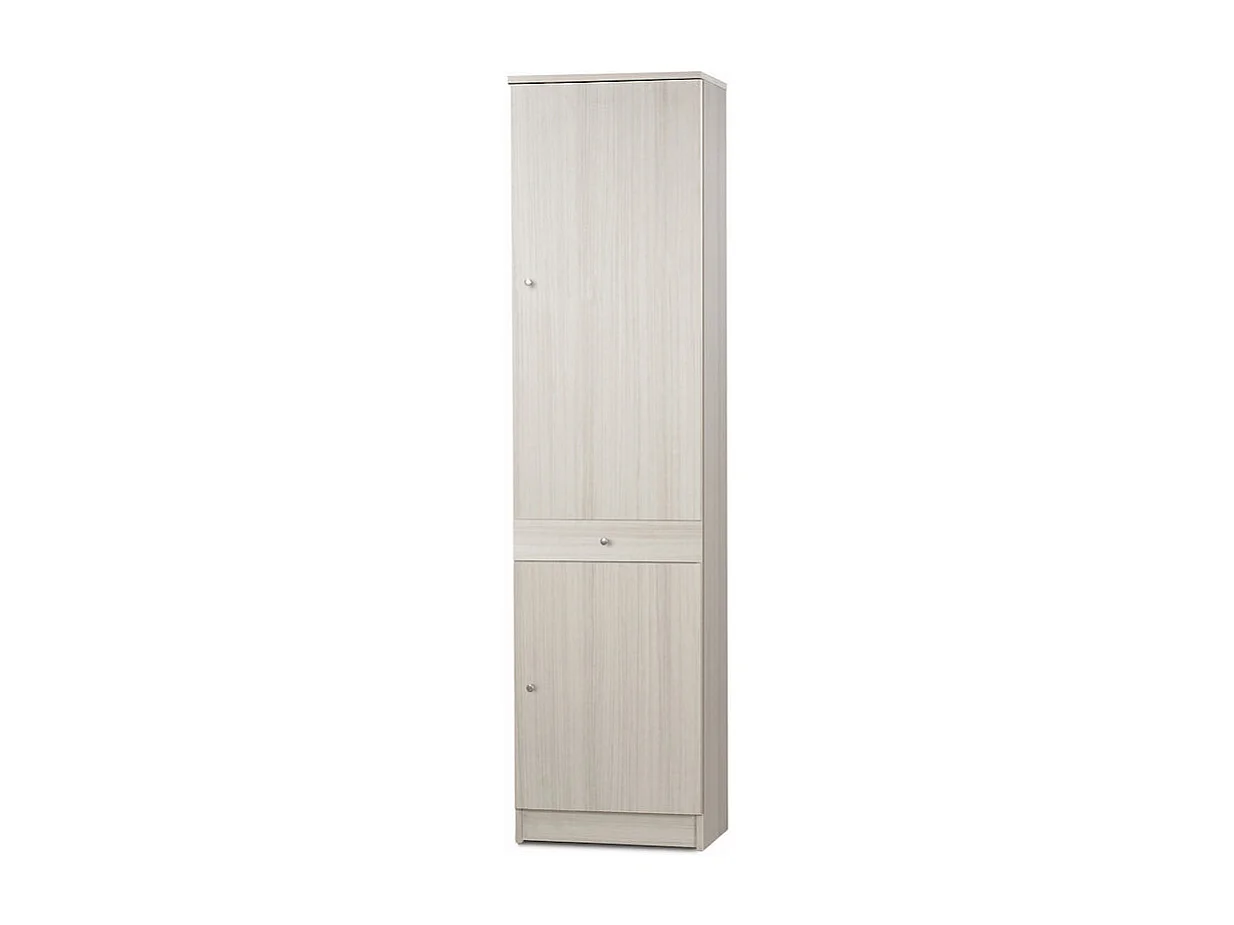 Mueble móvil multiusos columna 2 cajones puertas 3 baldas Half - Eucalipto
