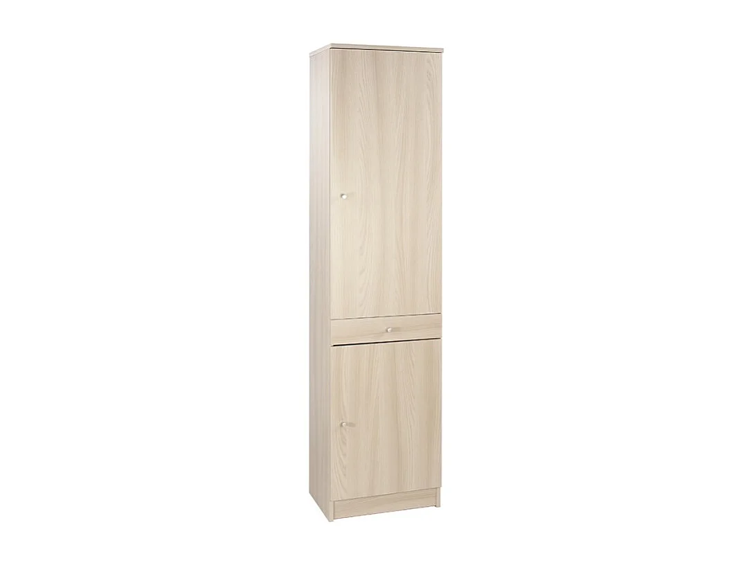 Mueble móvil multiusos columna 2 cajones puertas 3 baldas Half - Olmo