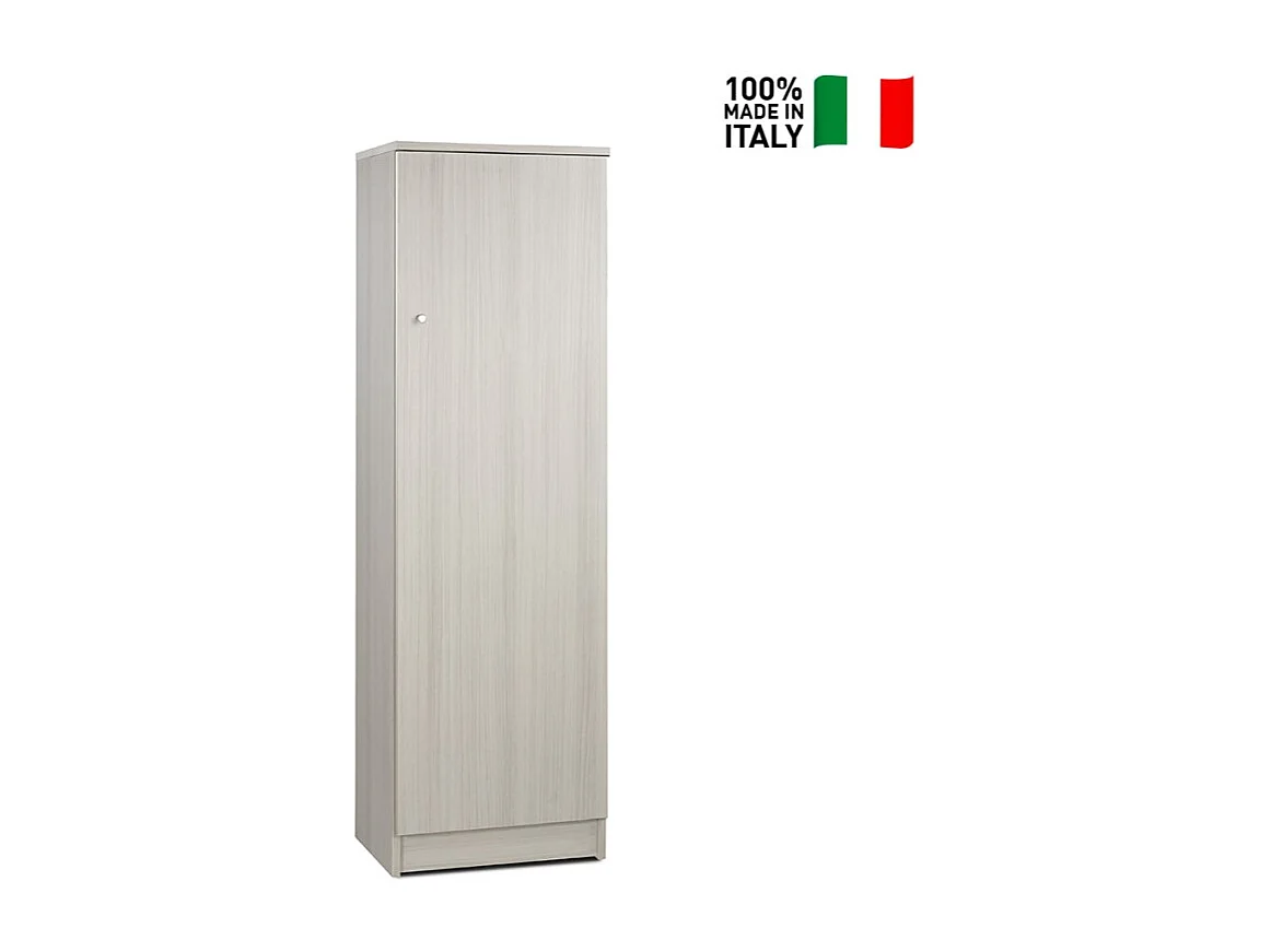 Mueble columna multiusos con puerta de 2 baldas Gander - Eucalipto