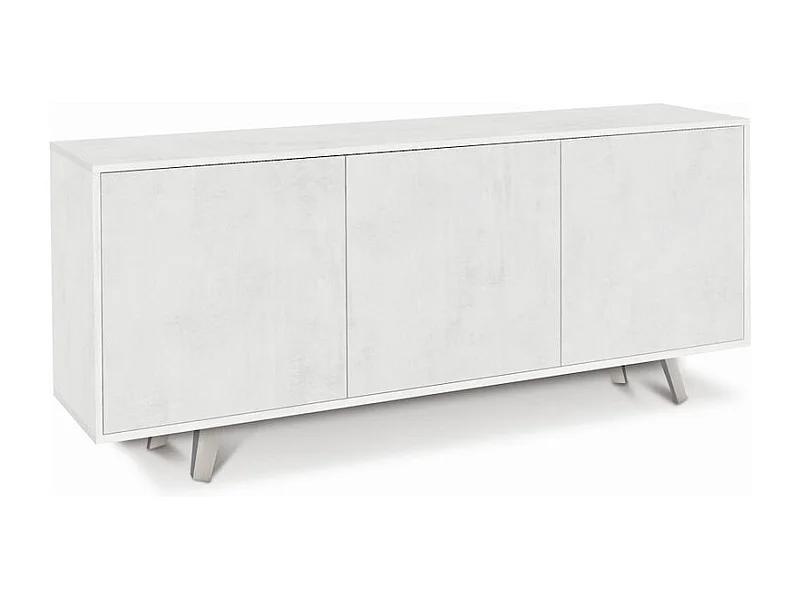 Mobile 3 ante kit l177 p41 h74 in truciolare nobilitato color ossido bianco