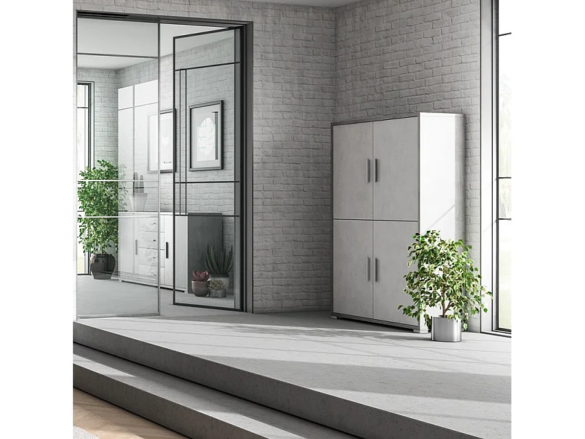 Moderner 4-türiger Sideboard-Schrank für Wohnzimmer Aimée