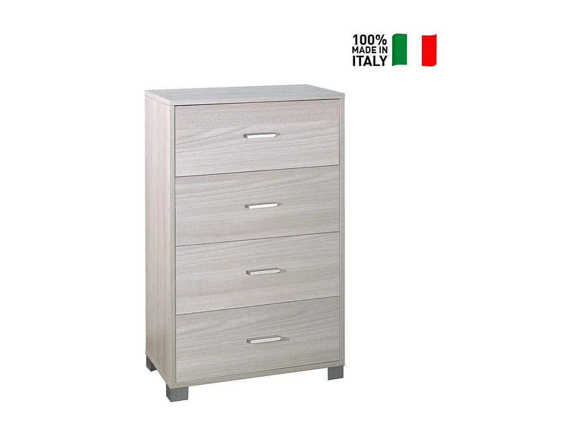 Cajonera dormitorio 4 cajones oficina diseño moderno Elita - Olmo