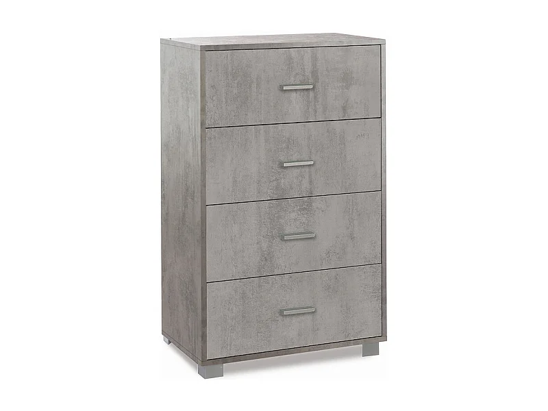 Moderne Kommode Büro Schlafzimmer 4 Schubladen Design Elita - Grau
