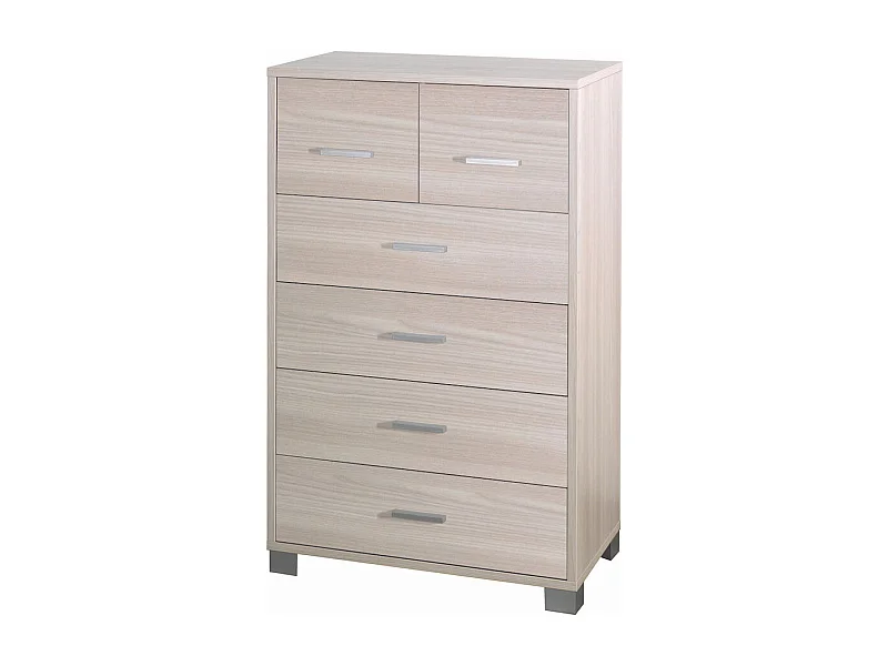 Moderne Design-Kommode 6 Schubladen Wohnzimmer Schlafzimmer Mera - Ulme