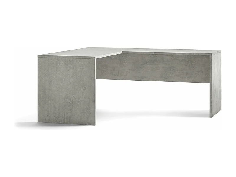 Design-Schreibtisch linksbündig für Büro und Studio Simply Extra SX - Grau