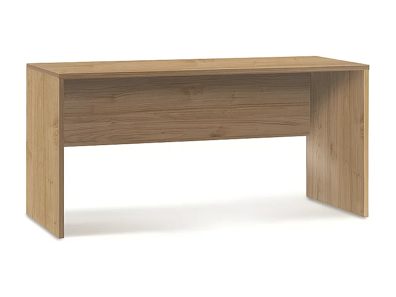 Scrivania l160 in kit in truciolare nobilitato color noce stelvio