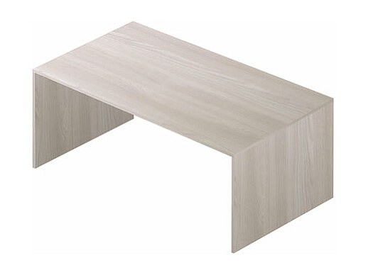 Scrivania l150 in kit in truciolare nobilitato color olmo chiaro