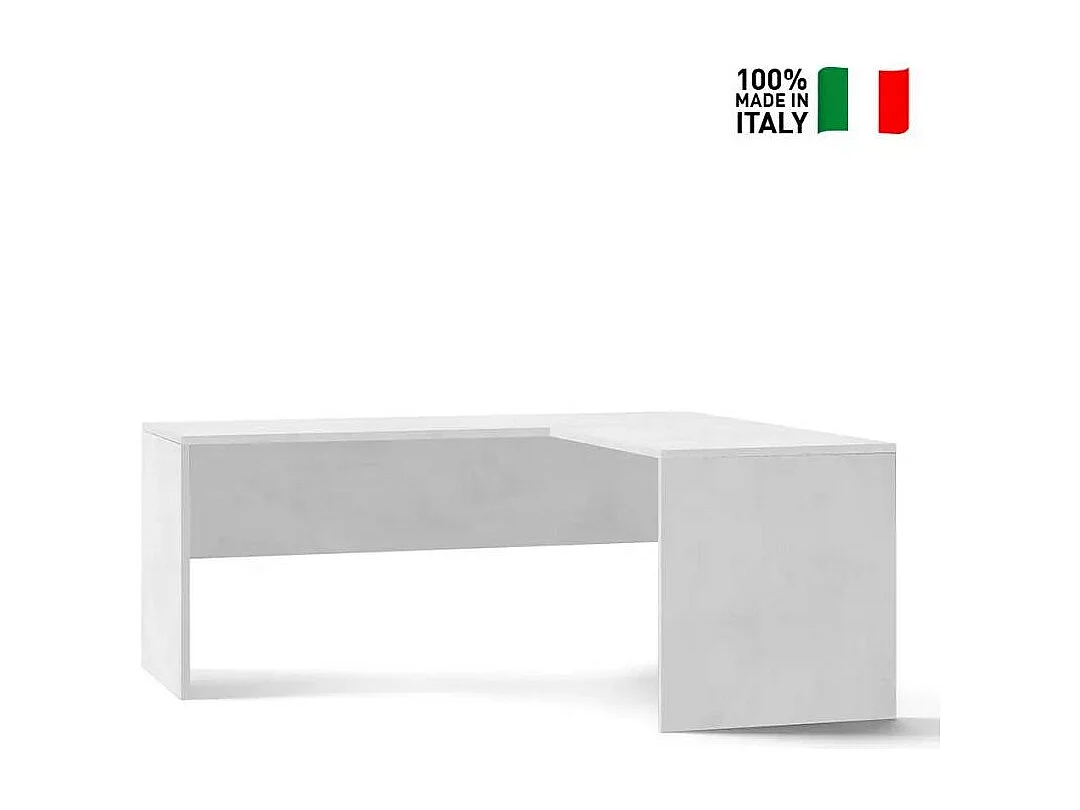 Bureau angle droit 180x69 moderne poste travail robuste KOMAN