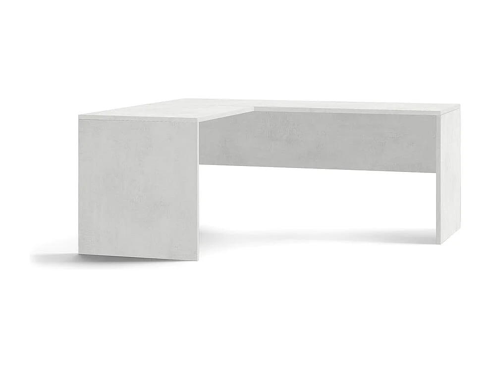 Escritorio de la esquina izquierda oficina de estudio moderna Simply Extra SX - Blanco