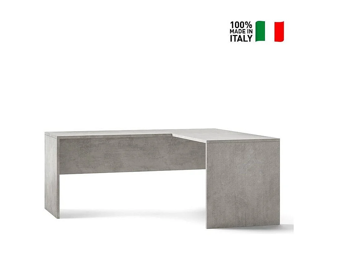 Escritorio de la esquina derecha oficina de estudio moderna Simply Extra DX - Gris