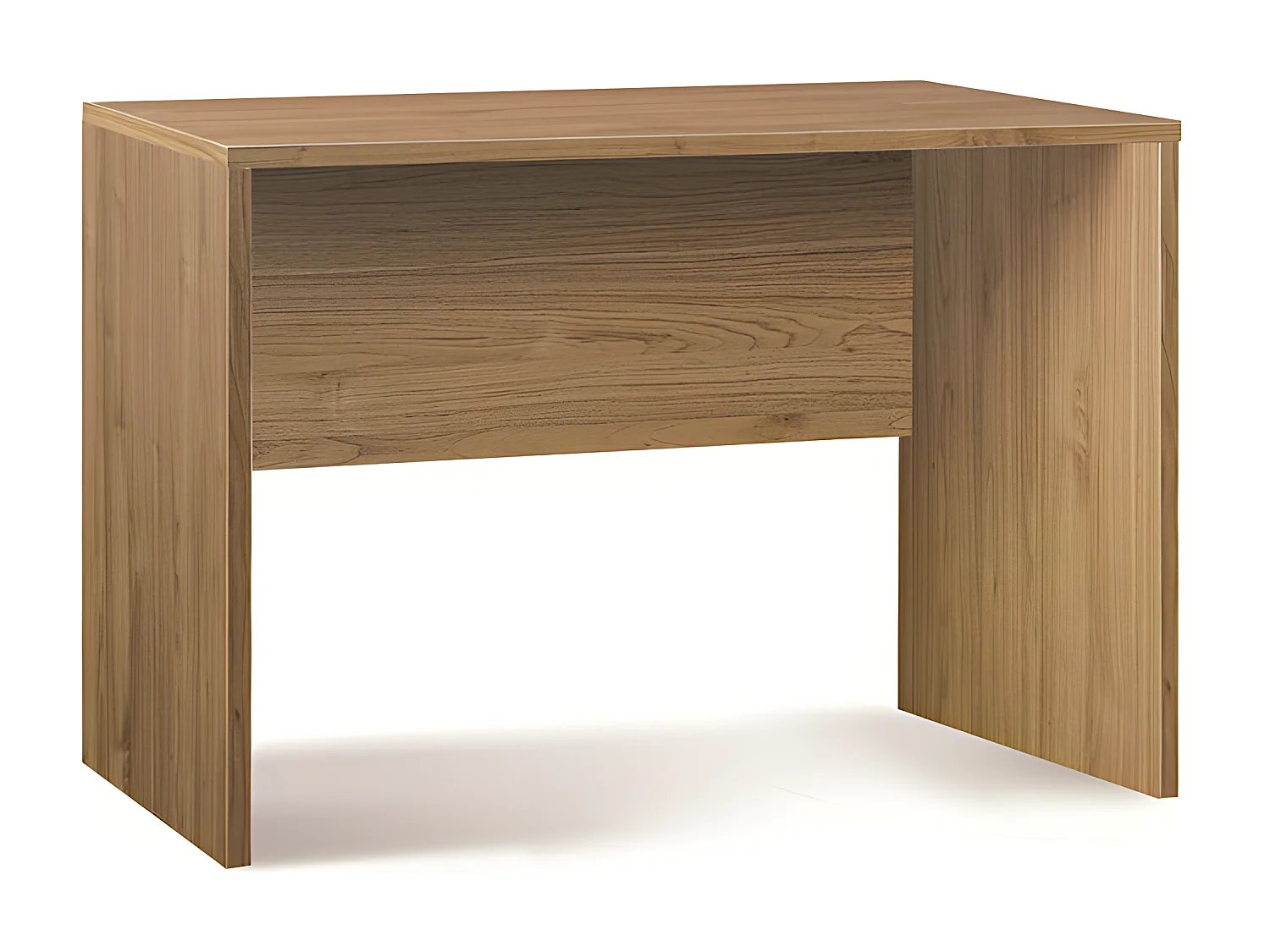 Scrivania l120 in kit in truciolare nobilitato color noce stelvio