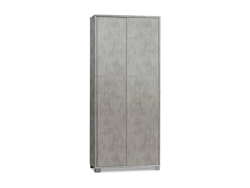 Armario Mueble multiusos 8 baldas 2 puertas correderas Paco - Gris