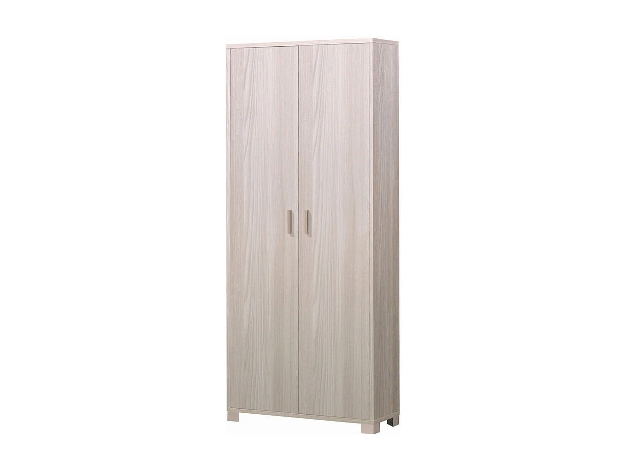 Mueble de almacenaje multiusos 2 puertas 8 baldas regulables Natte - Olmo