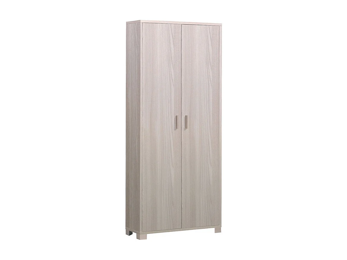 Mueble de almacenaje multiusos 2 puertas 8 baldas regulables Natte - Olmo