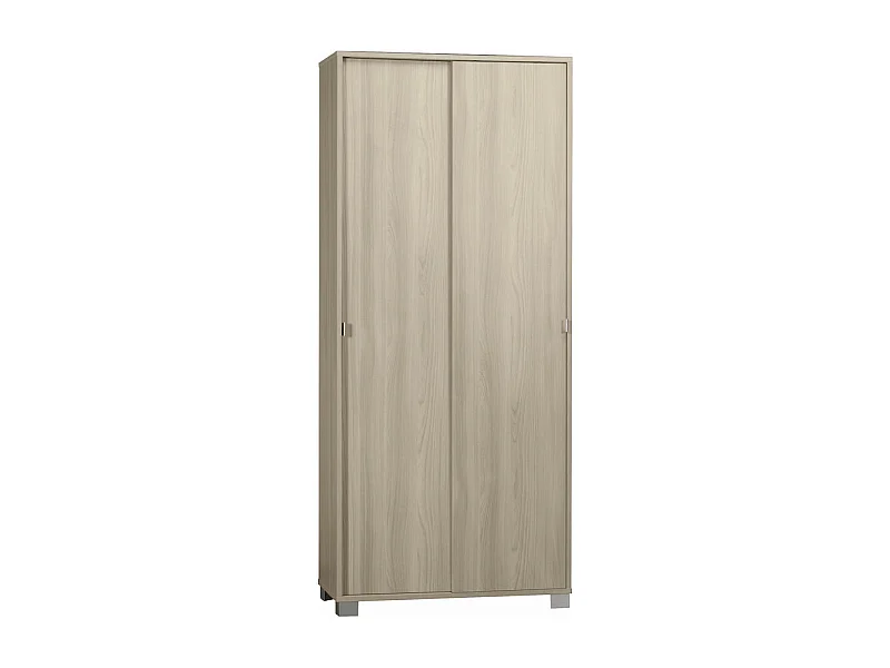 Armario Mueble multiusos 8 baldas 2 puertas correderas Paco - Olmo