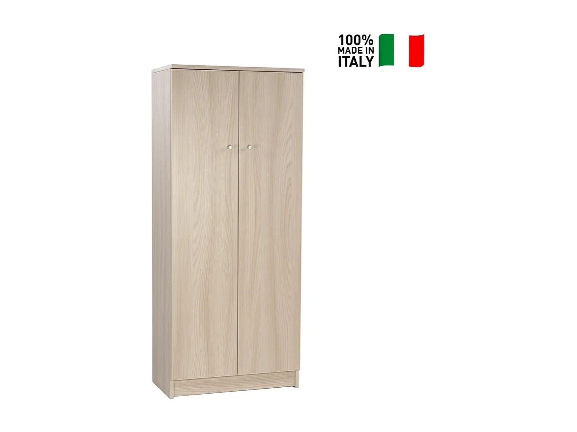 Mueble multiusos 2 puertas 3 baldas salón entrada Kadir - Olmo