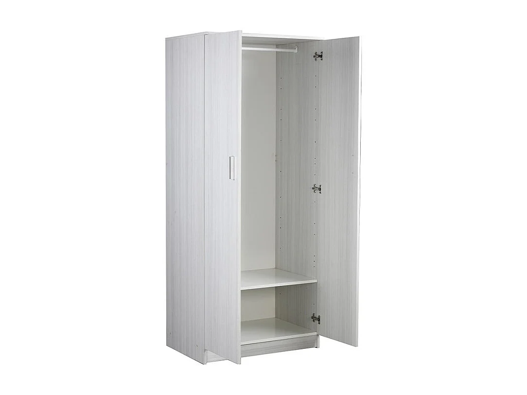 Armario ropero de 2 puertas de dormitorio moderno Even - Eucalipto