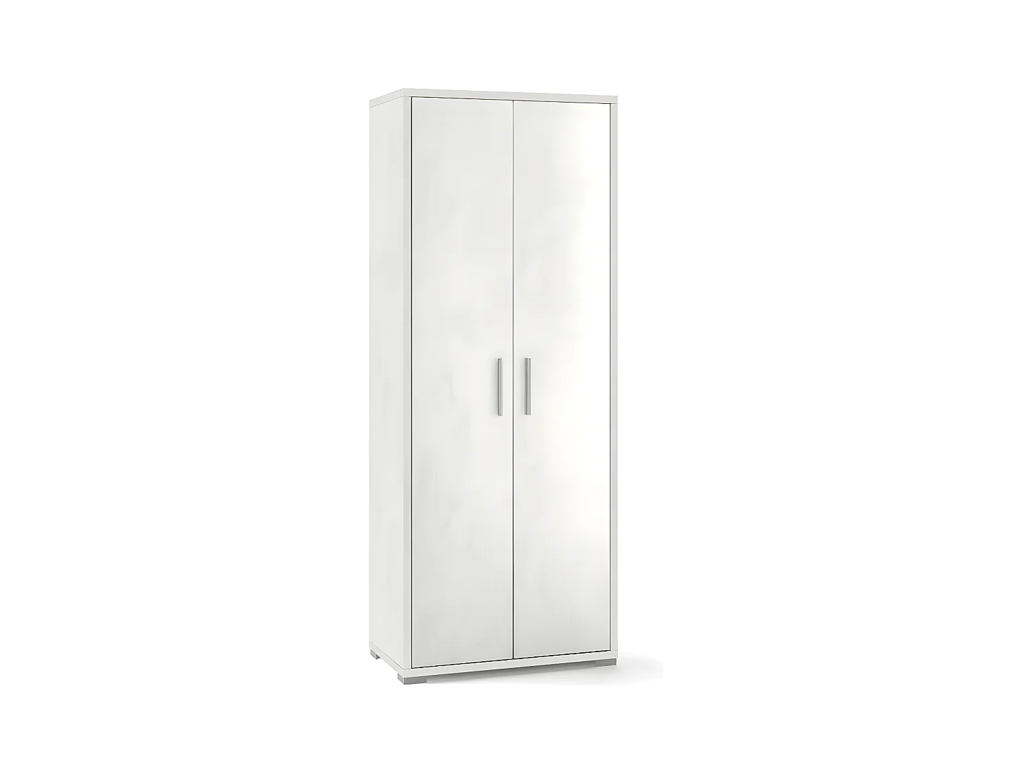 Mobile 2 ante h182 l71 kit in truciolare nobilitato color ossido bianco