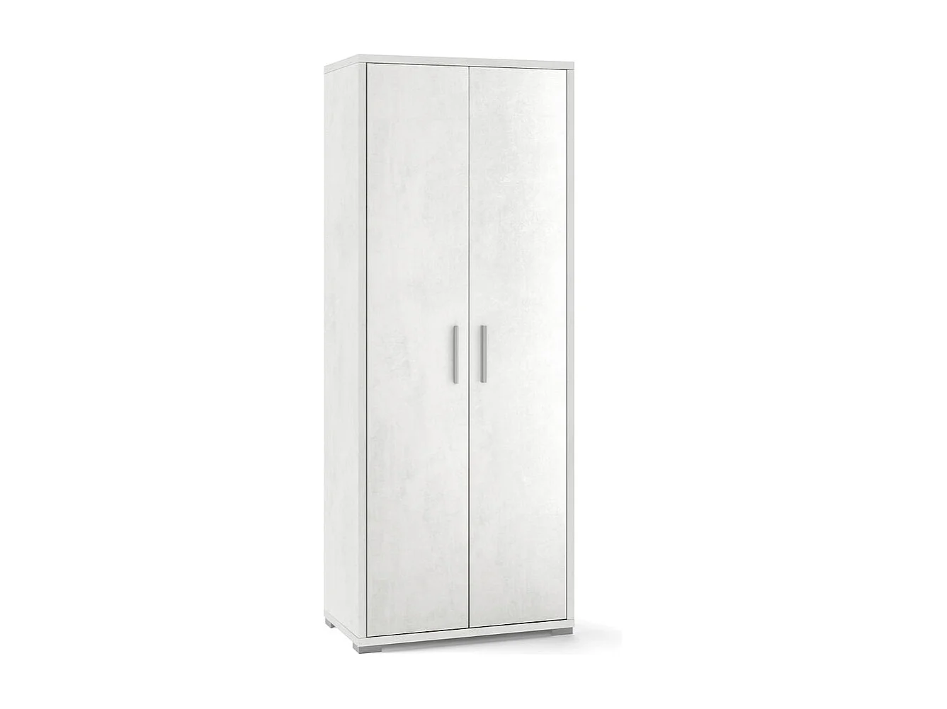 Mueble multiusos 2 puertas 5 compartimentos diseño moderno Arnes - Blanco
