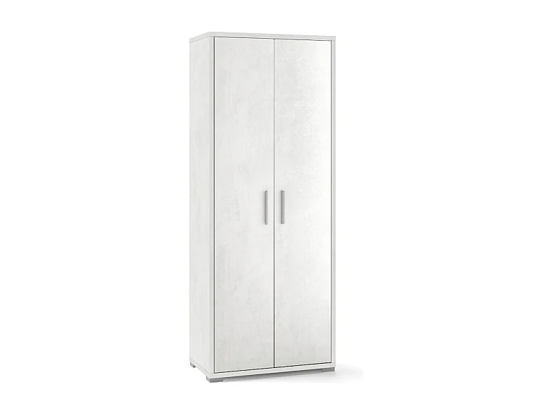 Mueble multiusos 2 puertas 5 compartimentos diseño moderno Arnes - Blanco